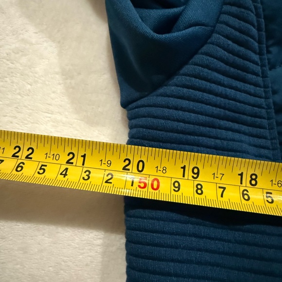 Tek Gear Women's Blue Crayon Hooded Long Mixed Media Jacket Size Large NEW EB1 - Picture 7 of 10